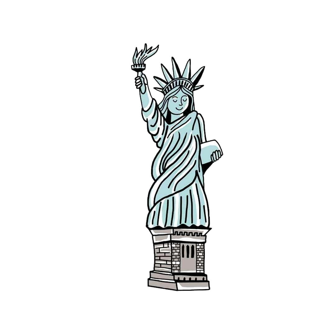 Statue of liberty Sticker